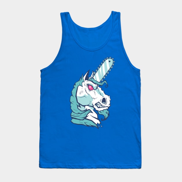 Brutal Unicorn Tank Top by strangethingsa